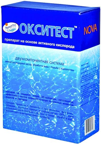 Средство д/очистки воды МАРКОПУЛ ОКСИТЕСТ НОВА на основе кислорода, фотография