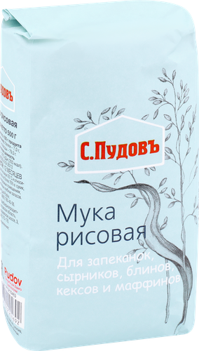 Мука рисовая С.ПУДОВЪ, 500г, вид