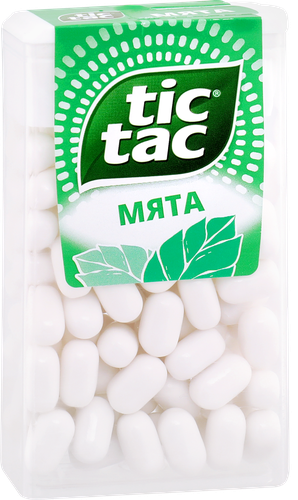 Драже TIC TAC Мята, 49г, вид