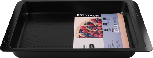 Форма для выпечки HOMECLUB Essential 39,5х25,7х4,5см, прямоугольная большая, сталь Арт. CB01191, крупный план