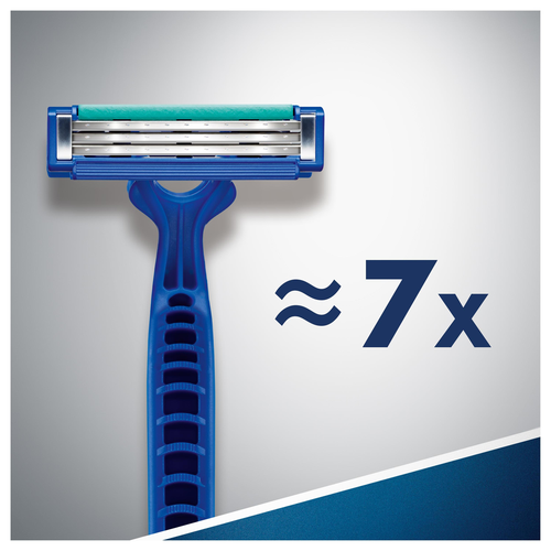 Станок для бритья одноразовый GILLETTE Disposable Blue Simple 3, 4шт, изображение