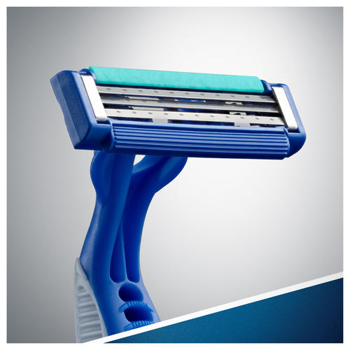 Станок для бритья одноразовый GILLETTE Disposable Blue Simple 3, 4шт, фотография