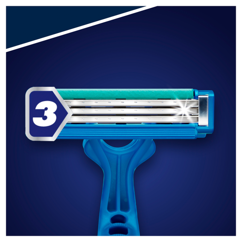 Станок для бритья одноразовый GILLETTE Blue Simple 3, 8шт, изображение