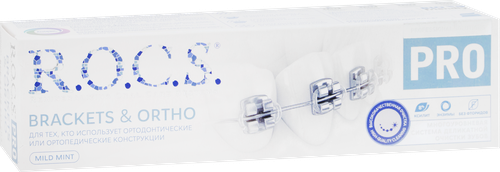 Зубная паста R.O.C.S. Pro Brackets&Ortho, 135г, вид
