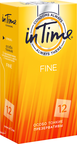 Презервативы IN TIME №12 Fine Особо тонкие, 12шт, картинка