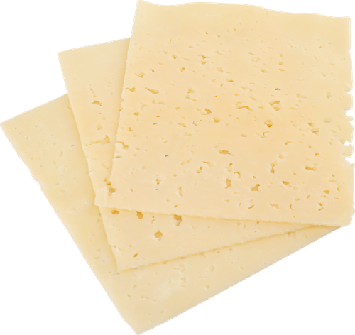 Сыр РАДОСТЬ ВКУСА Львиное сердце 45%, нарезка, без змж, 125г, крупный план