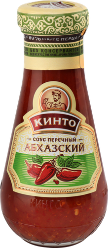Соус КИНТО Абхазский перечный, 195г, крупный план