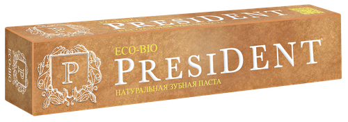 Зубная паста PRESIDENT Eco-bio, 75г, изображение