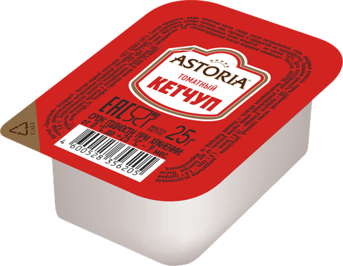 Кетчуп АСТОРИЯ Томатный, 25г, крупный план