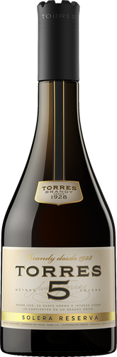 Бренди TORRES 5 Solera Reserva 38%, 0.5л, изображение