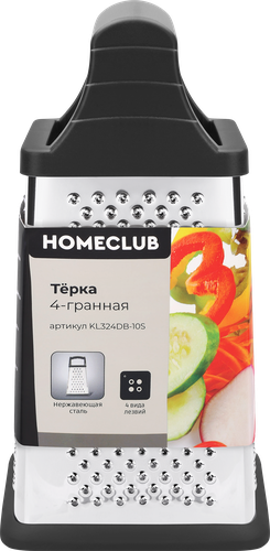 Терка HOMECLUB 4х-гранная Арт. KL324DB-10S, фото