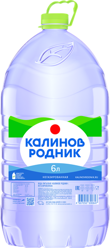 Вода питьевая КАЛИНОВ РОДНИК негазированная, 6л, крупный план