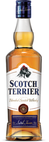 Виски SCOTCH TERRIER шотландский купажированный 40%, 0.5л, крупный план