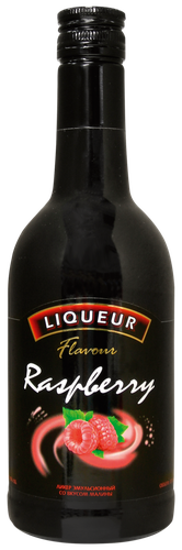 Ликер RASPBERRY FLAVOUR со вкусом малины эмульсионный, 15%, 0.5л, фото