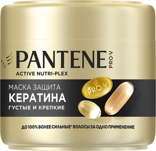 Маска для тонких, ослабленных волос PANTENE Густые и крепкие, 300мл, изображение