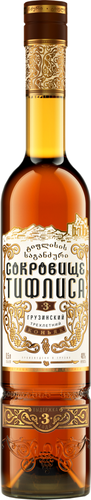 Коньяк СОКРОВИЩЕ ТИФЛИСА ординарный 3 года, 40%, 0.5л, изображение
