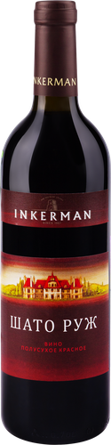 Вино INKERMAN Шато Руж красное полусухое, 0.7л, изображение