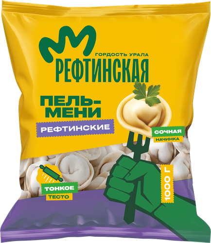 Пельмени РЕФТИНСКАЯ, 1000г, фото