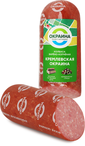 Колбаса варено-копченая ОКРАИНА Кремлевская, весовая, картинка