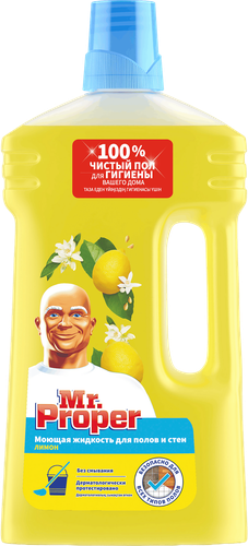 Средство для мытья полов и стен MR.PROPER с ароматом лимона, 1л, фотография