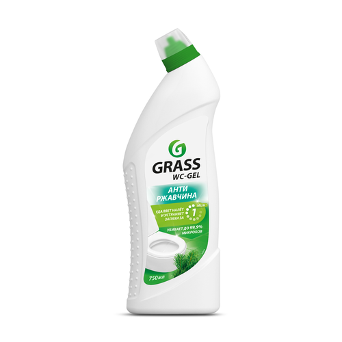 Средство моющее для туалета и ванных комнат GRASS WC-Gel, 750мл, фотография