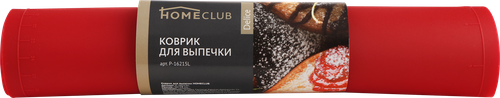 Коврик для выпечки HOMECLUB Delice 38x28см, силикон, в ассортименте Арт. P-16215L, изображение