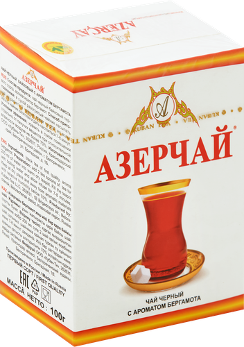 Чай черный АЗЕРЧАЙ с ароматом бергамота листовой, 100г, детальное фото