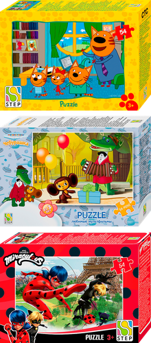 Пазл STEP PUZZLE 54 элемента, в ассортименте, детальное фото