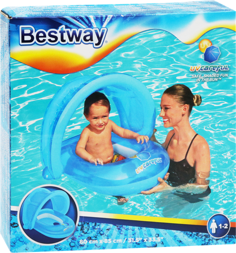 Ходунки надувные для плавания BESTWAY 80х85см с навесом, Арт. 34091, крупный план