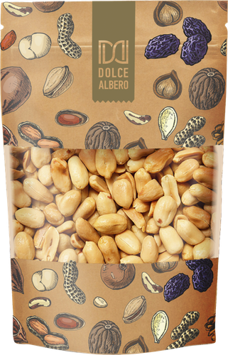 Арахис DOLCE ALBERO подсоленный жареный, 200г, крупный план