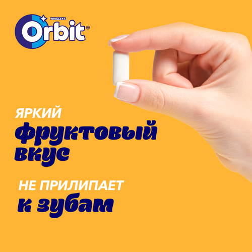 Жевательная резинка ORBIT Белоснежный Сочное яблоко XXL, 20,4г, фото