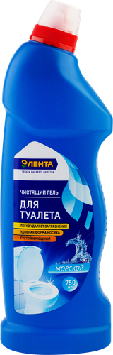 Гель для чистки туалета ЛЕНТА Морской, 750мл, изображение