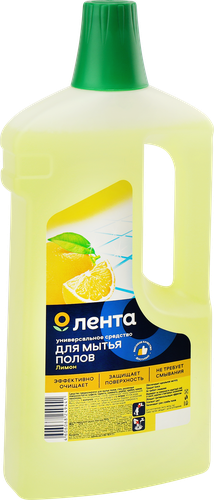 Средство для мытья полов ЛЕНТА Лимон универсальное, 1л, изображение