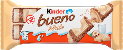 Вафли KINDER Bueno White в белом шоколаде, 39г, вид