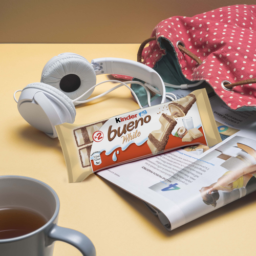 Вафли KINDER Bueno White в белом шоколаде, 39г, вид