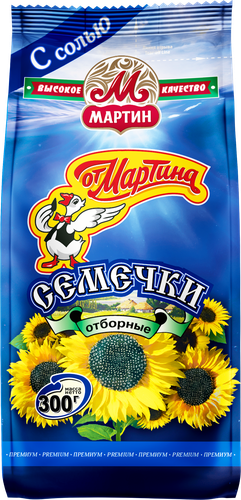 Семечки ОТ МАРТИНА с морской солью, 300г, фотография