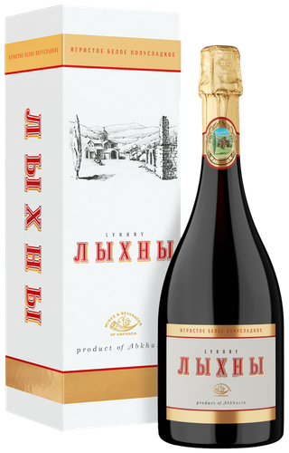 Вино игристое ЛЫХНЫ белое полусладкое, п/у, 0.75л, фото