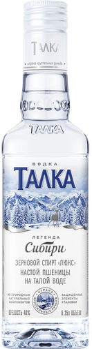 Водка ТАЛКА 40%, 0.25л, крупный план