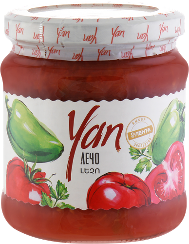 Лечо YAN, 450г, крупный план