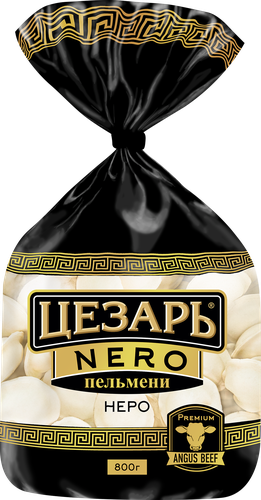Пельмени ЦЕЗАРЬ Nero, категория В, 800г, фото