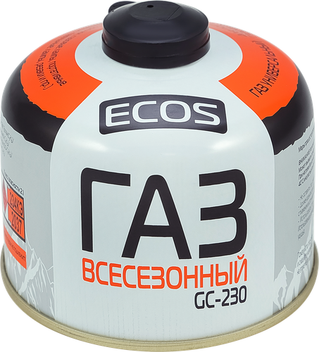 Газ для портативных газовых приборов ECOS всесезонный резьбовой GC-230 EPI-GAS, Арт. 140540, 230г, изображение