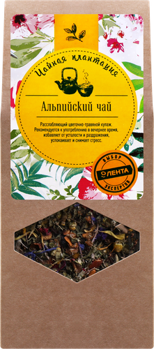 Чай фруктово-травяной ЧАЙНАЯ ПЛАНТАЦИЯ Альпийский чай листовой, 60г, фотография