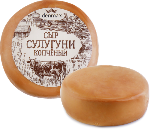 Сыр копченый DENMAX Сулугуни 30%, без змж, 270г, изображение