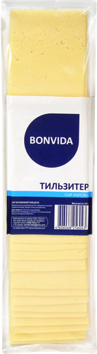 Сыр BONVIDA Тильзитер, без змж, в нарезке, 600г, картинка