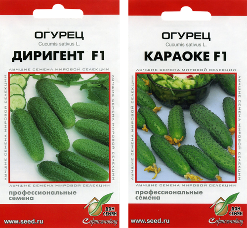 Семена микс ДОМ СЕМЯН Огурец Диригент F1 и Караоке F1, 0,2г, фото