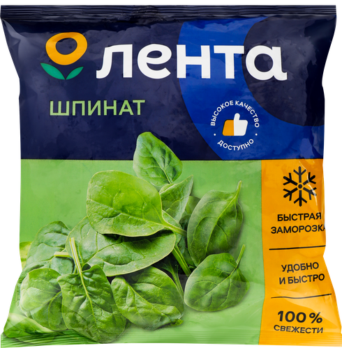 Шпинат замороженный ЛЕНТА, 400г, детальное фото