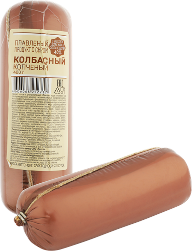 Продукт плавленый копченый Колбасный с сыром 40%, с змж, 400г, детальное фото