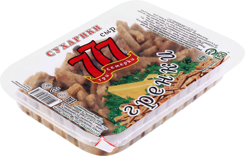 Гренки 777 со вкусом сыра, 150г, изображение