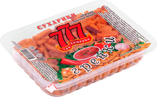 Гренки 777 со вкусом аджики, 150г, фотография