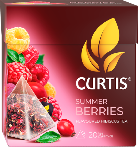 Напиток чайный CURTIS Summer Berries каркаде ароматизированный, 20пир, фото